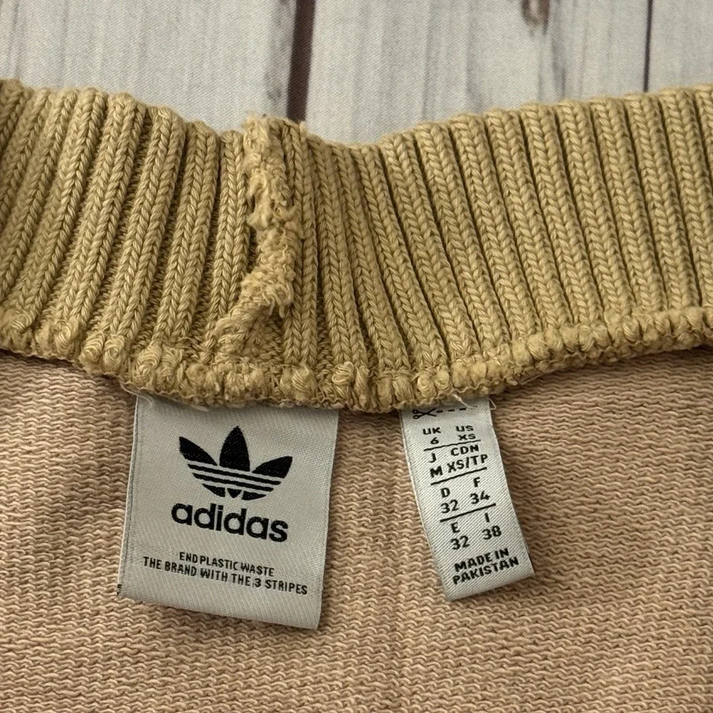 Adidas Originals Class of 72  Size XS Chenille Cardigan Mineral Women's - Picture 2 of 9